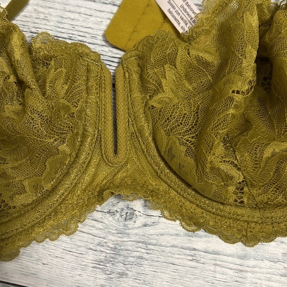 Auden Unlined Balconette Underwire Bra Olive Green - Picture 14 of 14